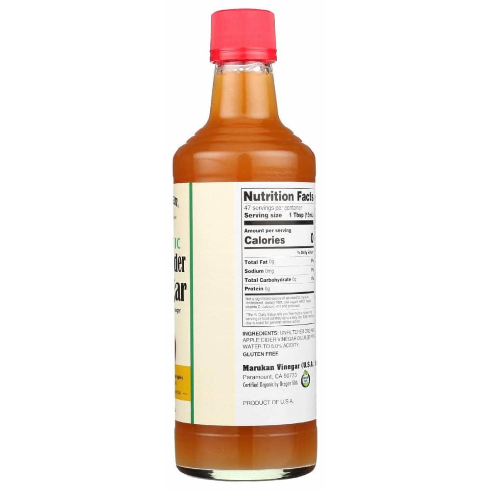 MARUKAN Marukan Vinegar Appl Cider Org, 24 Fo