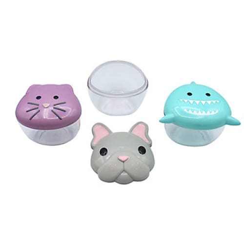 Melii Animal Snack Containers - Bulldog Shark & Cat Designs 3 ct. - Home/Baby & Kids/Baby Gear/Nursing & Feeding Accessories/ - Melii