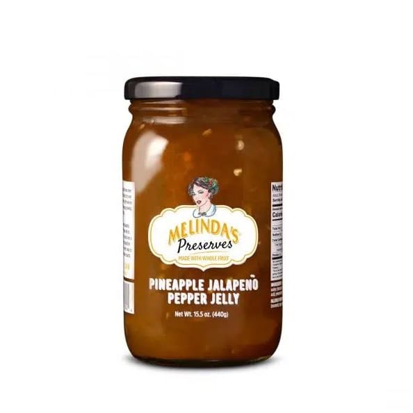 MELINDAS: Preserves Pineapple Jalapeno Pepper Jelly 15.5 oz (Pack of 4) - Jams & Jellies - MELINDAS