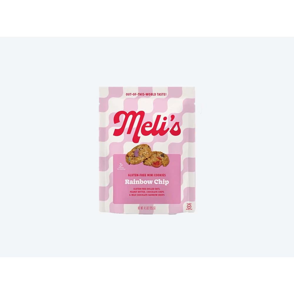 MELIS COOKIES: Rainbow Chip Mini Cookies 4.5 oz (Pack of 4) - MELIS COOKIES
