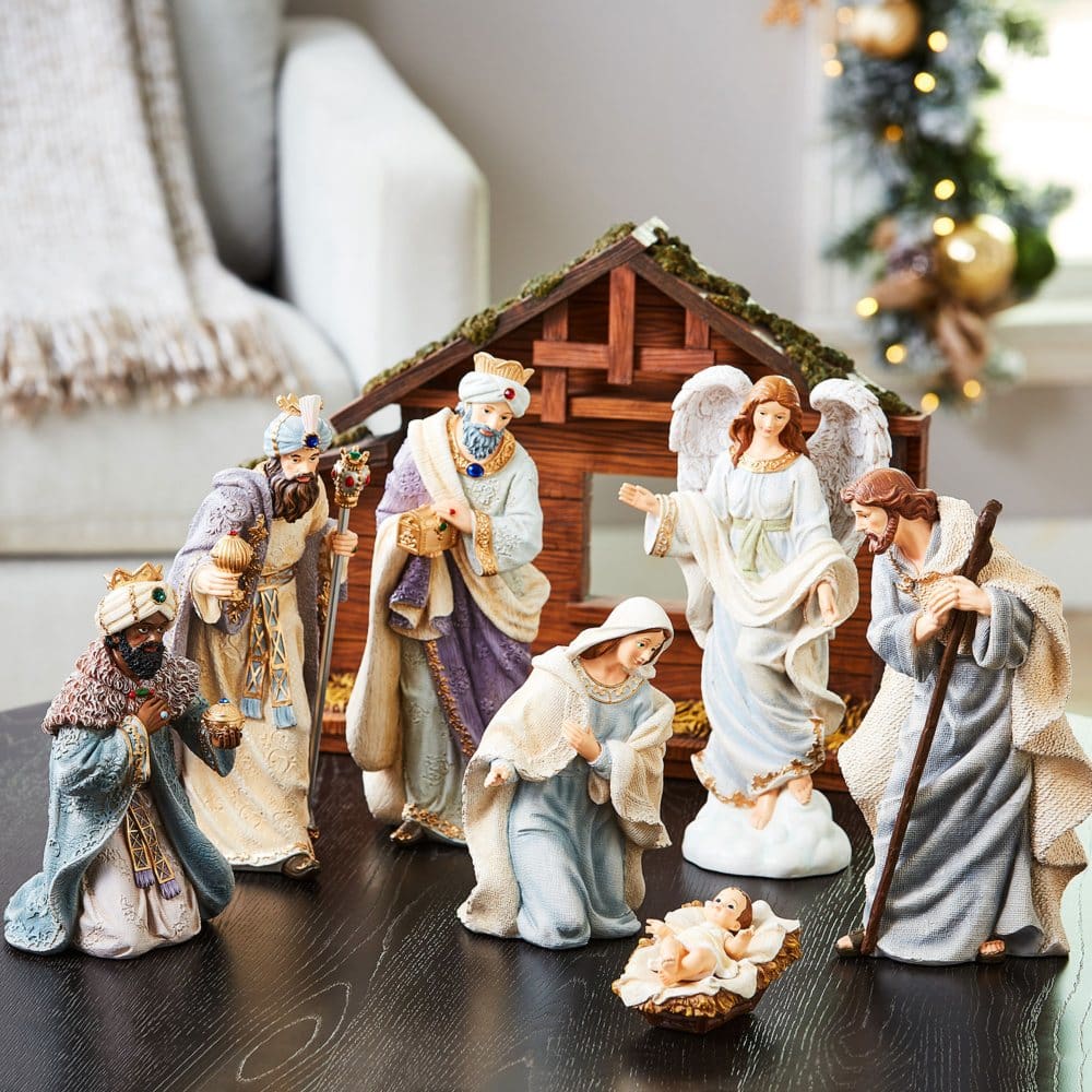 Member’s Mark 9-Pc. Nativity Set - Caucasian - Holiday Decor - Member’s