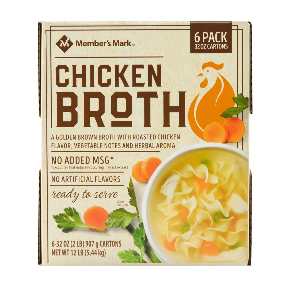 Member’s Mark Chicken Broth (32 oz. 6 pk.) - Canned Foods & Goods - Member’s Mark