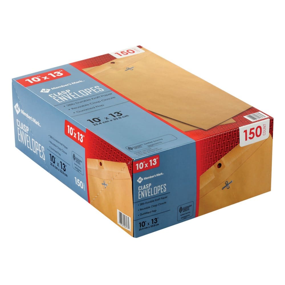 Member’s Mark Clasp Envelope 10 x 13 (150 ct.) - Office & Technology - Member’s