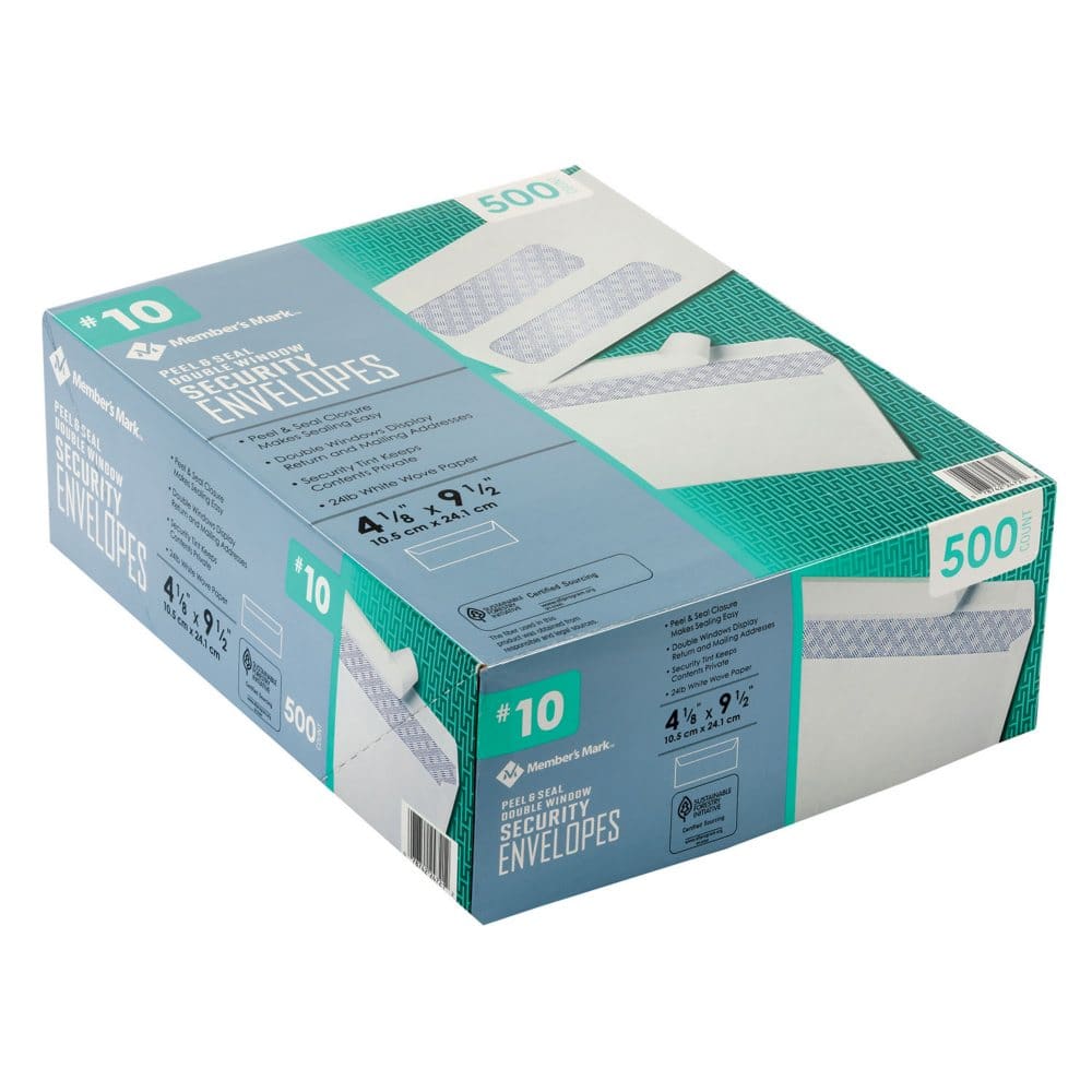 Member’s Mark Envelope #10 Double Window (500 ct.) - Office & Technology - Member’s
