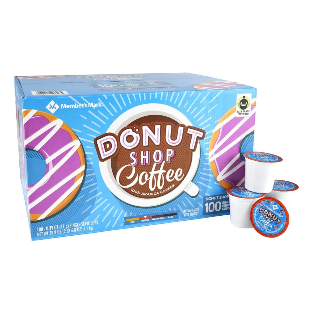 Member’s Mark Fair Trade Certified Donut Shop Coffee Single Serve Cups (100 ct.) - K-Cups & Single Serve Coffee - Member’s