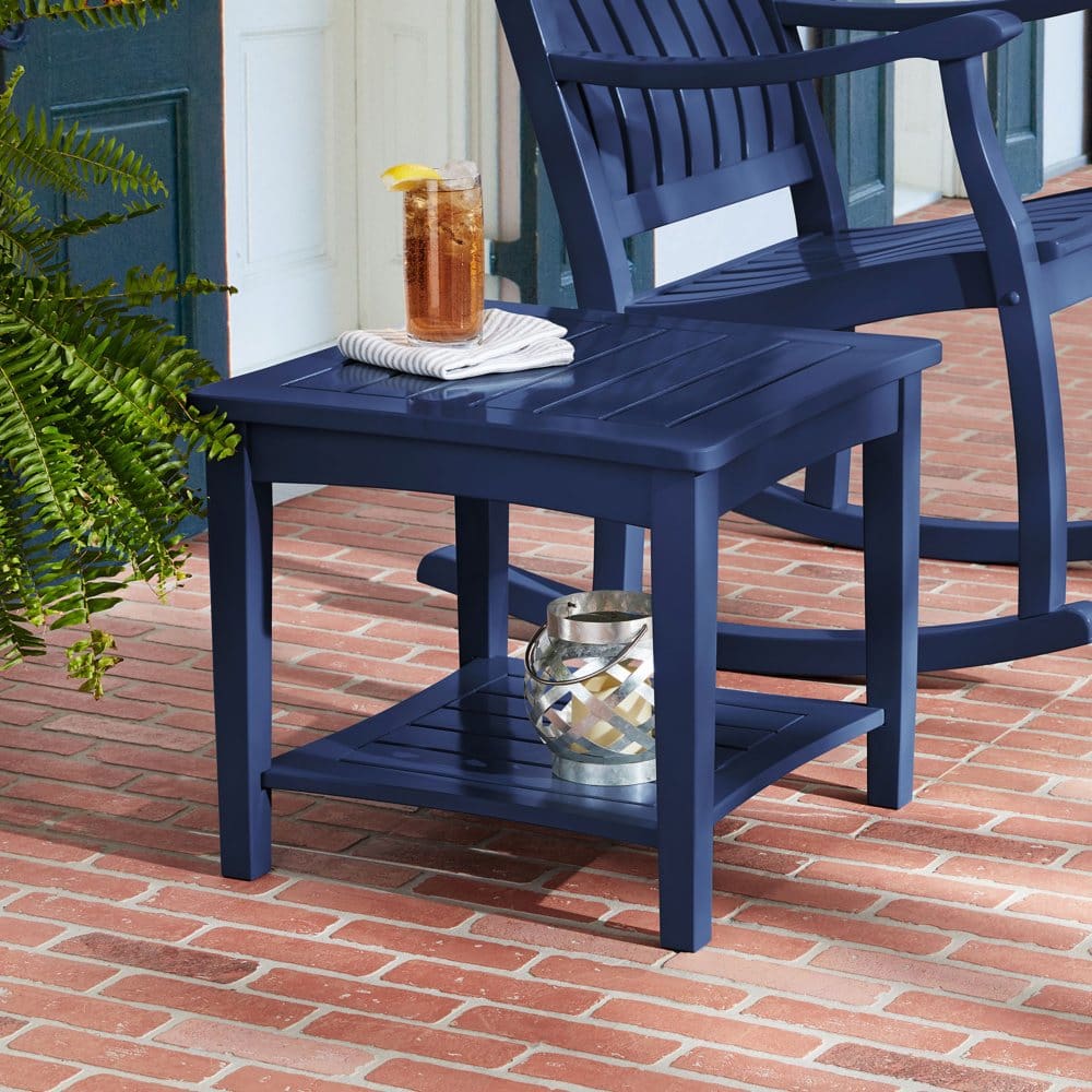 Member’s Mark FSC Eucalyptus Painted Square Side Table - Various Colors - Outdoor & Patio - Member’s