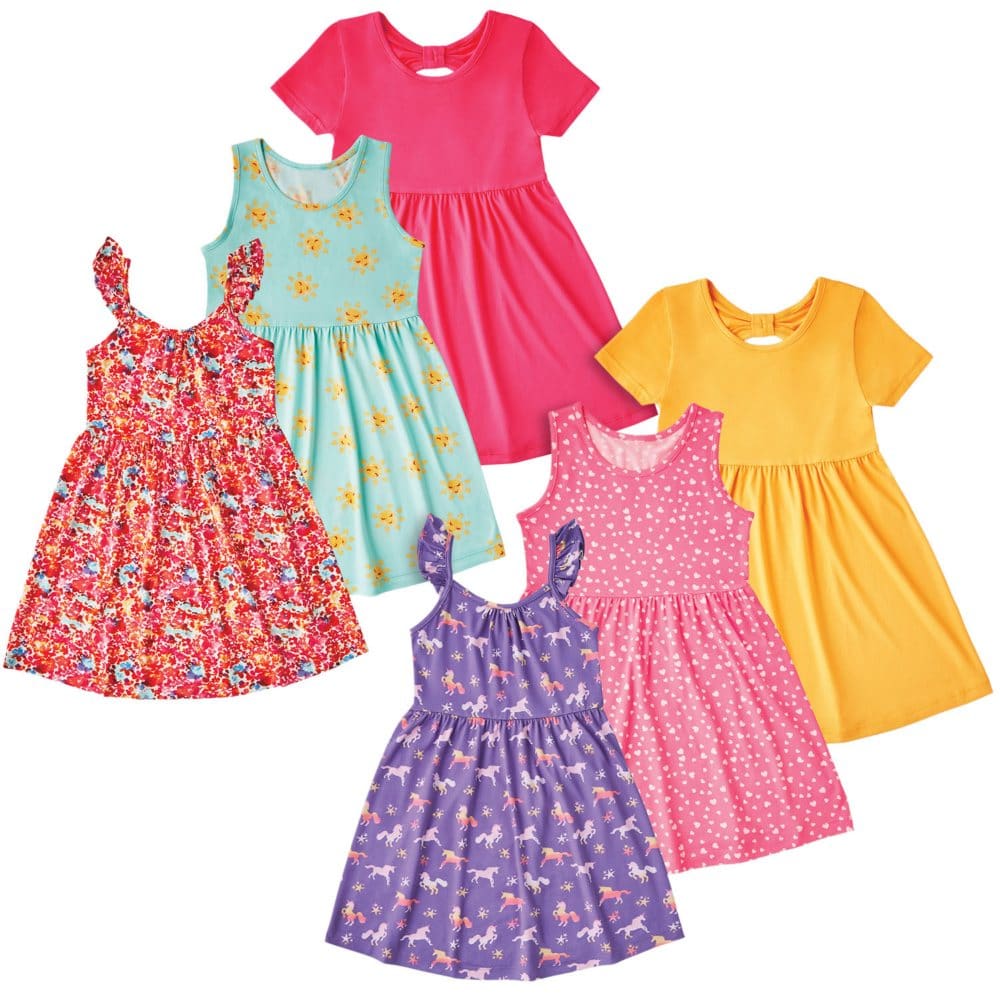 Member’s Mark Girls’ 6 Pack Knit Dress - Baby & Toddler Clothing - Member’s