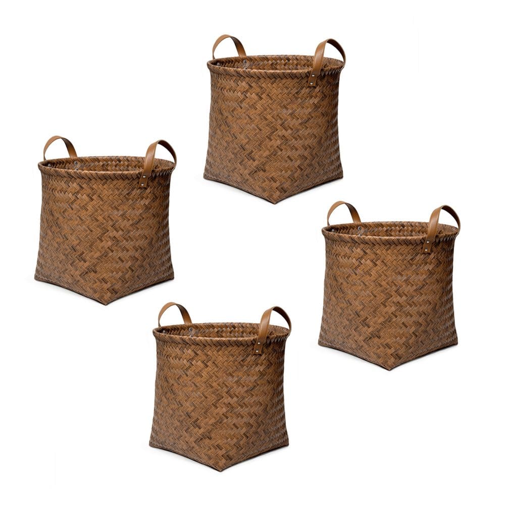 Member’s Mark Handwoven Large Round Storage Basket Set (4 Pack) - Decorative Storage - Member’s