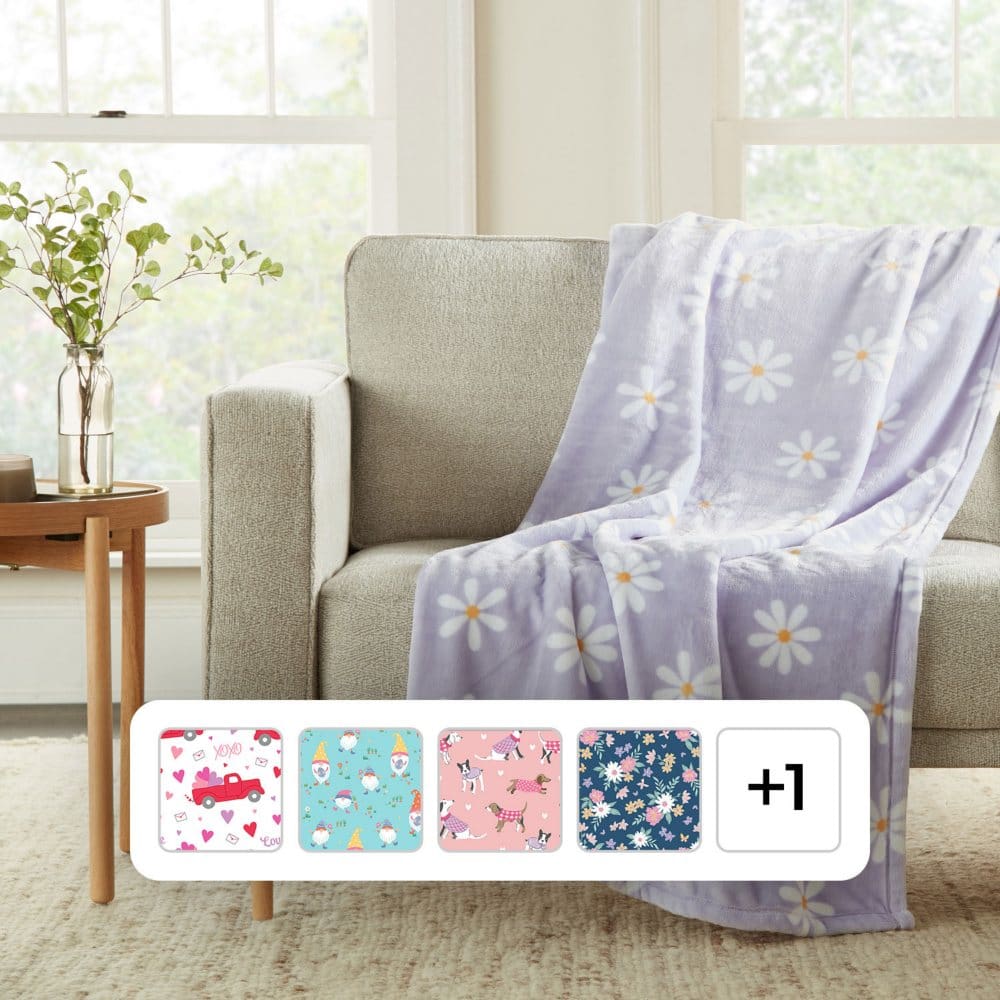 Member’s Mark Lounge Throw 60 x 70 Seasonal Designs - Bedding & Throws - ShelHealth