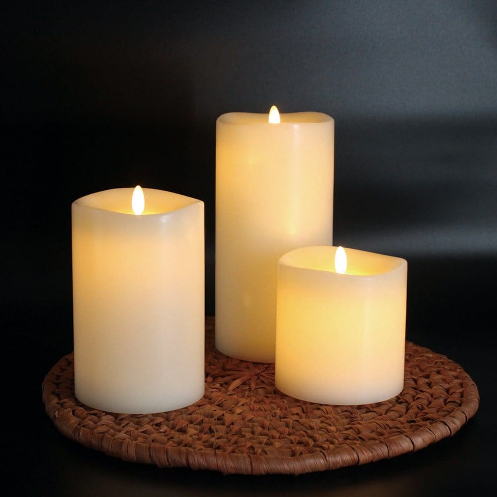 Member’s Mark Moving Flame LED Candles (3 pk.) - Fall Decor - ShelHealth