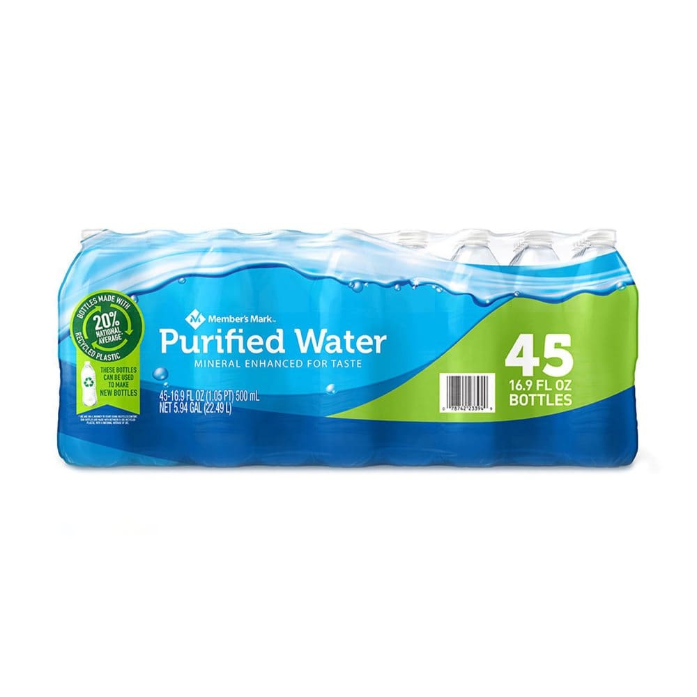 Member’s Mark Purified Drinking Water (16.9 fl. oz 45 pk.) - Bottled and Sparkling Water - Member’s