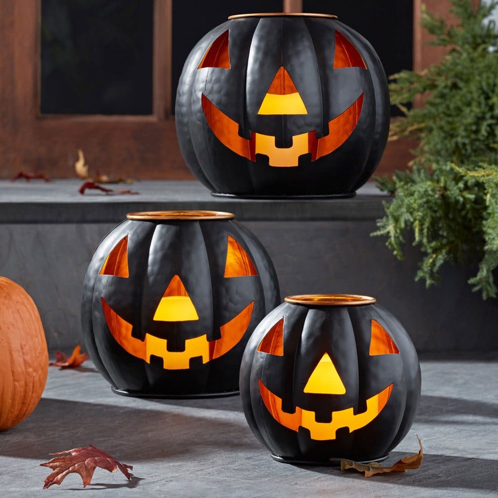 Member’s Mark Set of 3 Jack-O-Lanterns - Halloween Indoor Decor - ShelHealth
