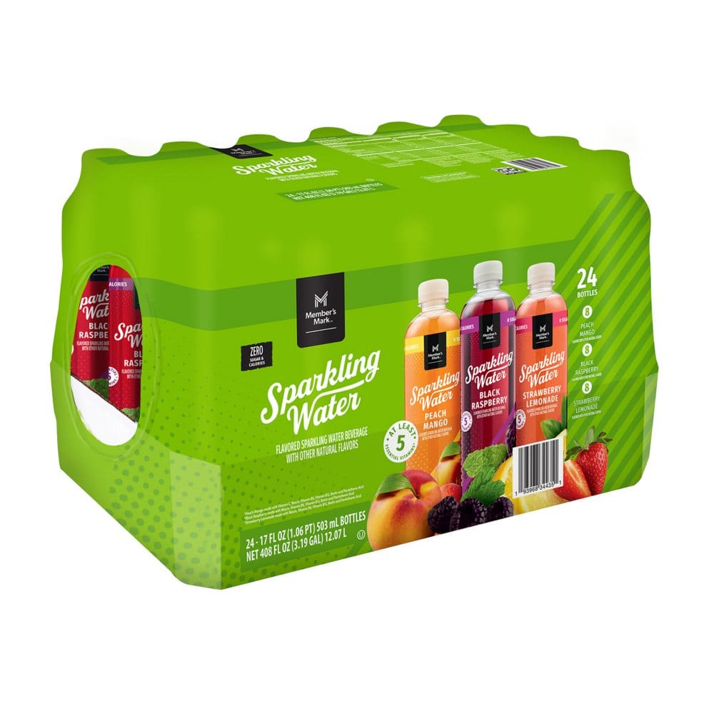 Member’s Mark Sparkling Water Variety Pack (17 fl. oz. 24 pk.) - Grocery - Member’s