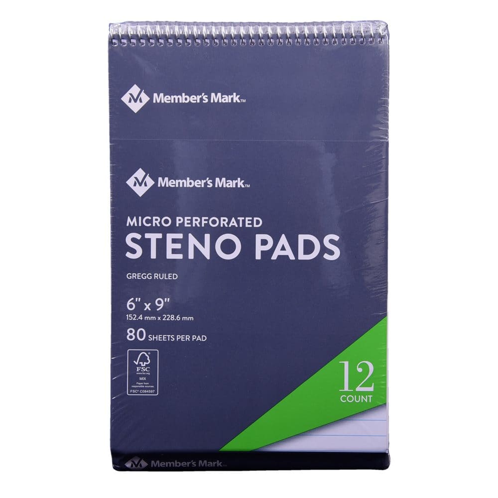 Member’s Mark Steno Pad 6 x 9 12-Pack - Office & Technology - Member’s