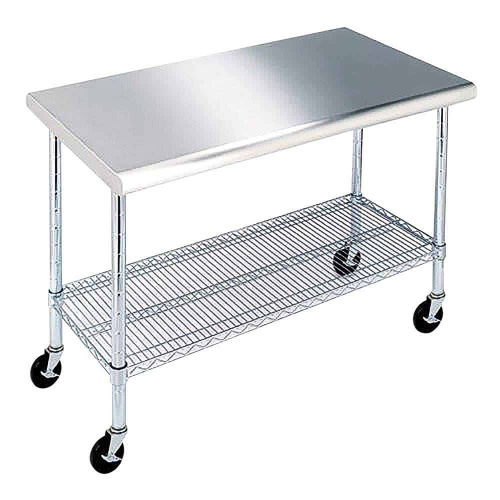 Member’s Mark Work Table with 49 Stainless Steel Top - Workbenches - Member’s