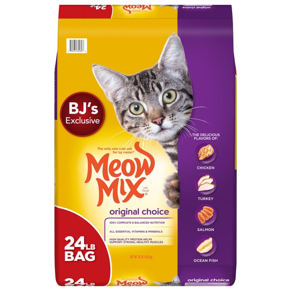 Meow Mix Original Choice Dry Cat Food 24 lbs. - Meow Mix