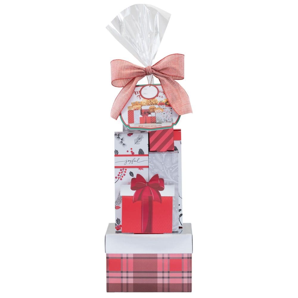 Merry Merry - Traditional Gift Treat Tower 73.23 oz - Gift Towers - ShelHealth