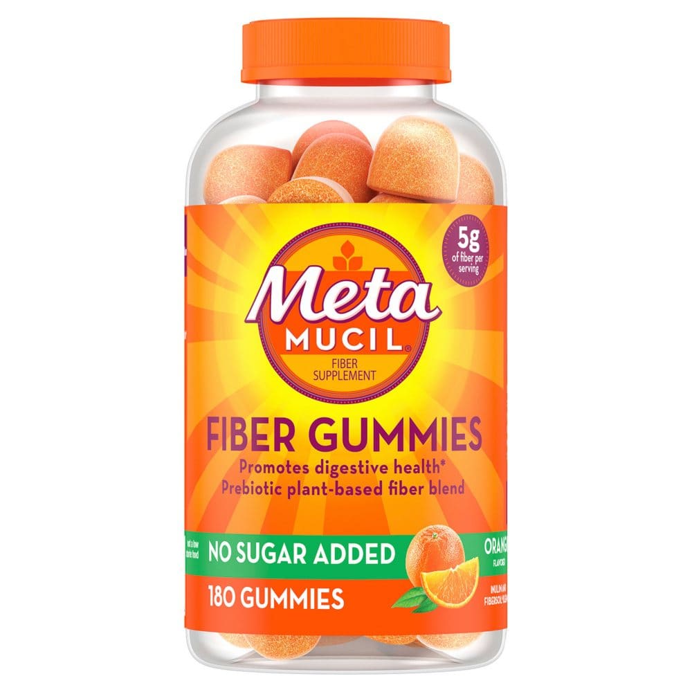 Metamucil Fiber Gummies No Sugar Added Orange Flavor (180 ct.) - Turn P&G purchases into help. - Metamucil
