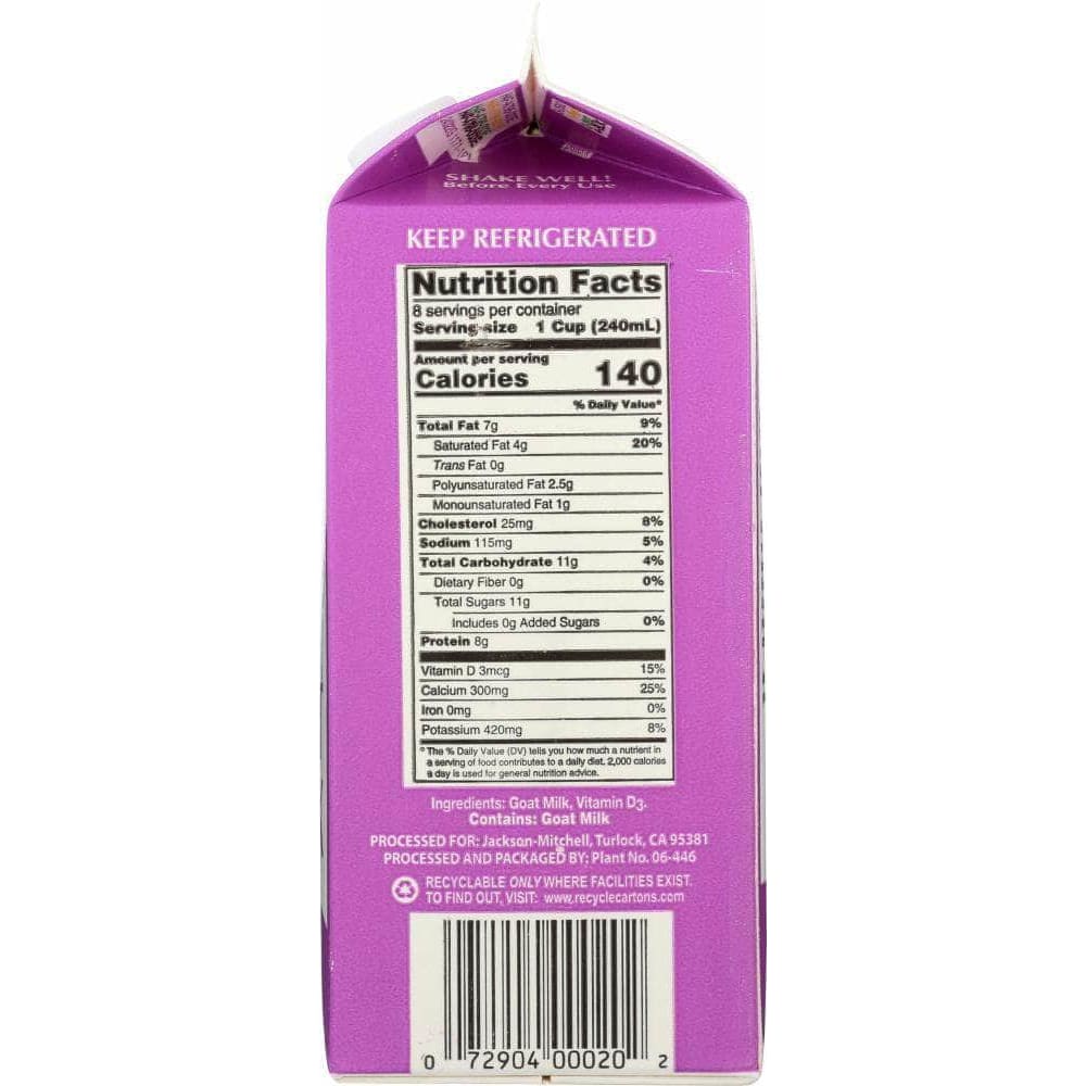 Meyenberg Meyenberg Goat Milk, 64 oz