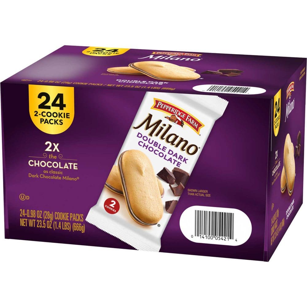 Milano Double Dark Chocolate Cookies (0.98 oz. 24 ct.) - New Items - Milano