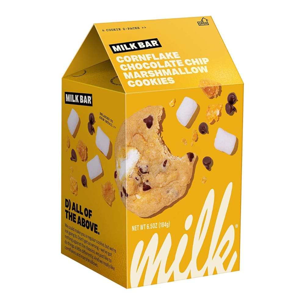 MILK BAR: Chocolate Chip Cookie with Gooey Marshmallow and Crunchy Cornflakes 6.5 OZ (Pack of 5) - MILK BAR