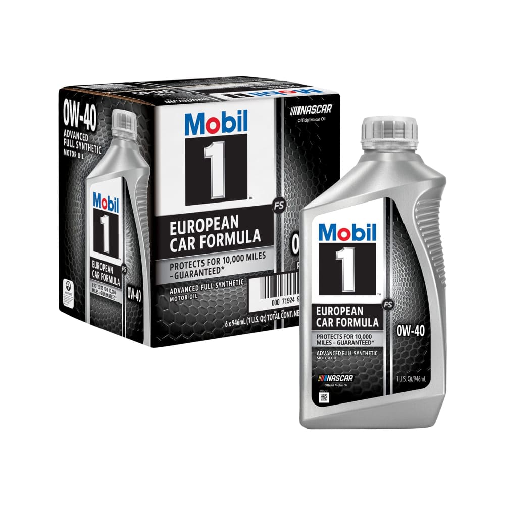 Mobil 1 FS European Car Formula Full Synthetic Motor Oil 0W-40 6 pk./1 qt. - Mobil