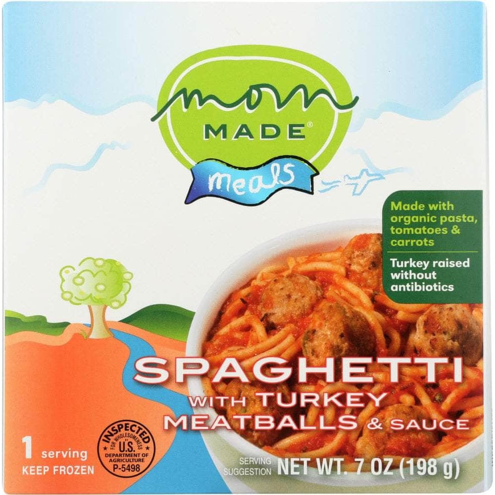 Mom Made Mom Made Spaghetti with Turkey Meatballs and Sauce, 7 oz