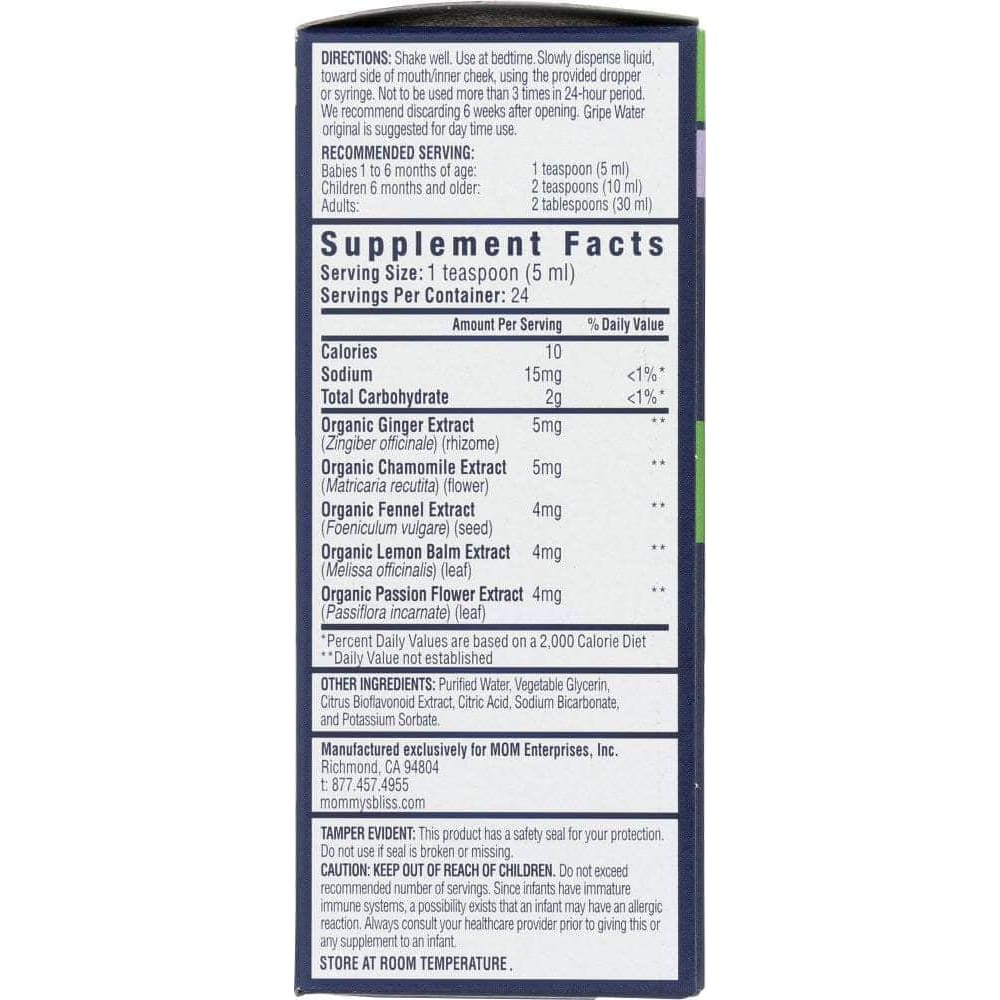 MOMMYS BLISS Mommy'S Bliss Gripe Water Night Time, 4 Fo