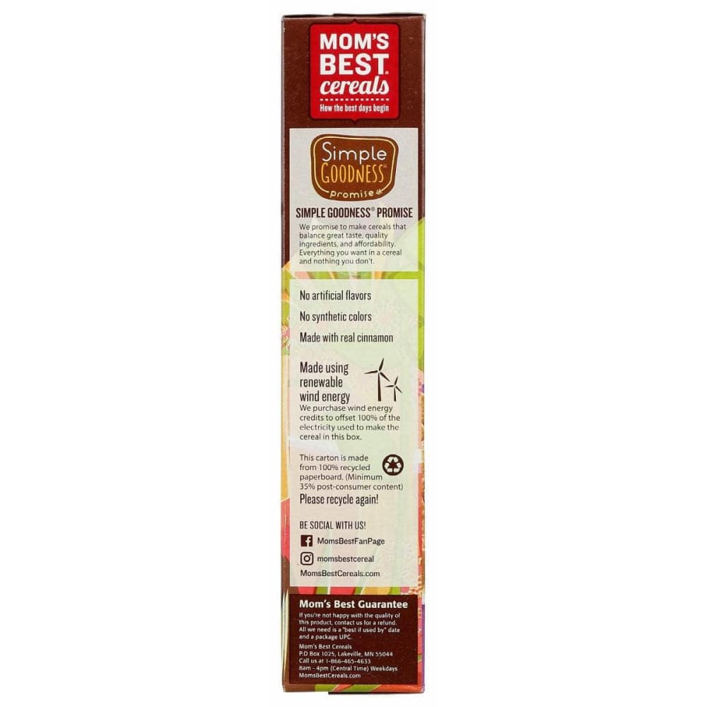 MOMS BEST Moms Best Cereal Cinnamon Squares, 12 Oz