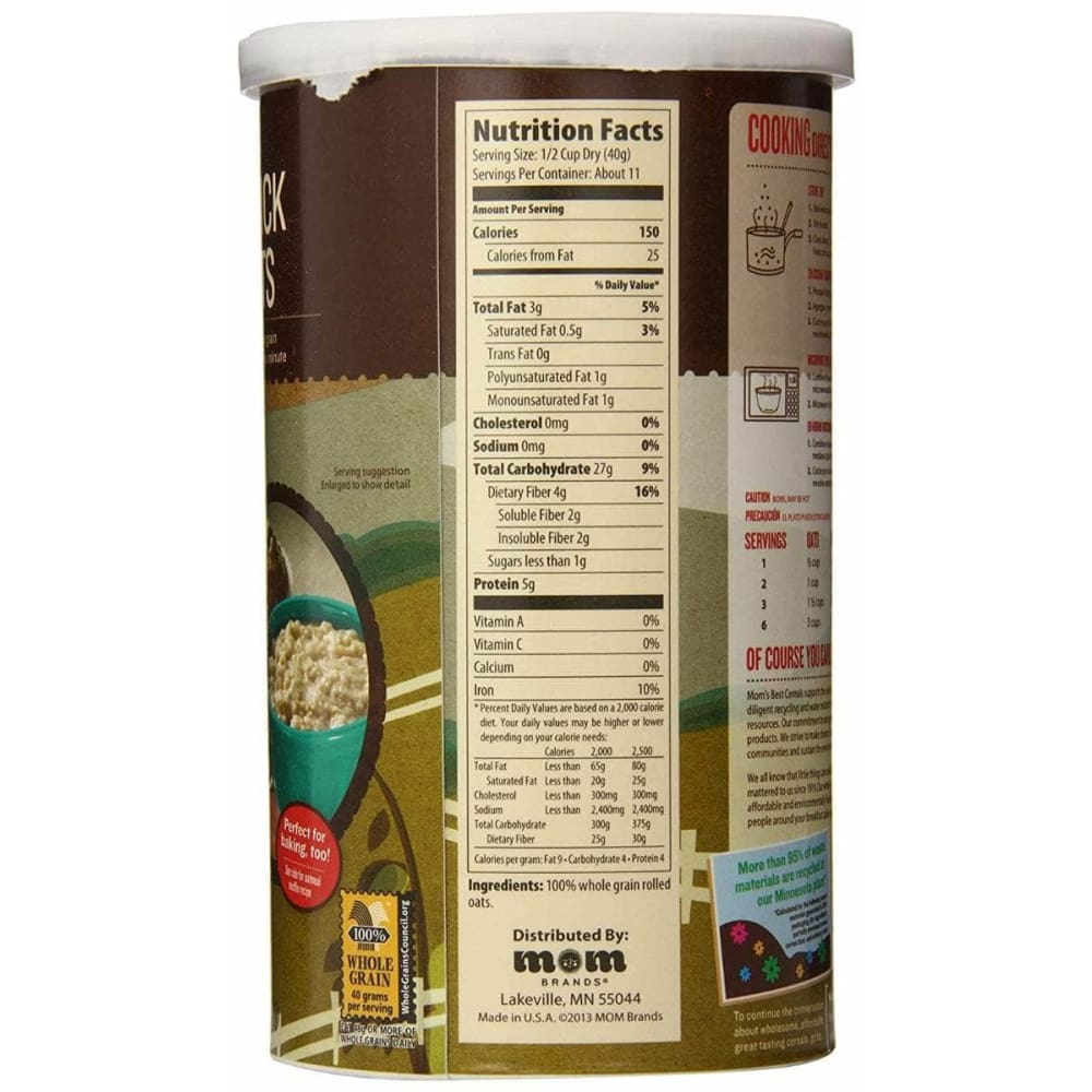 MOMS BEST Moms Best Whole Grain Quick Oats, 16 Oz
