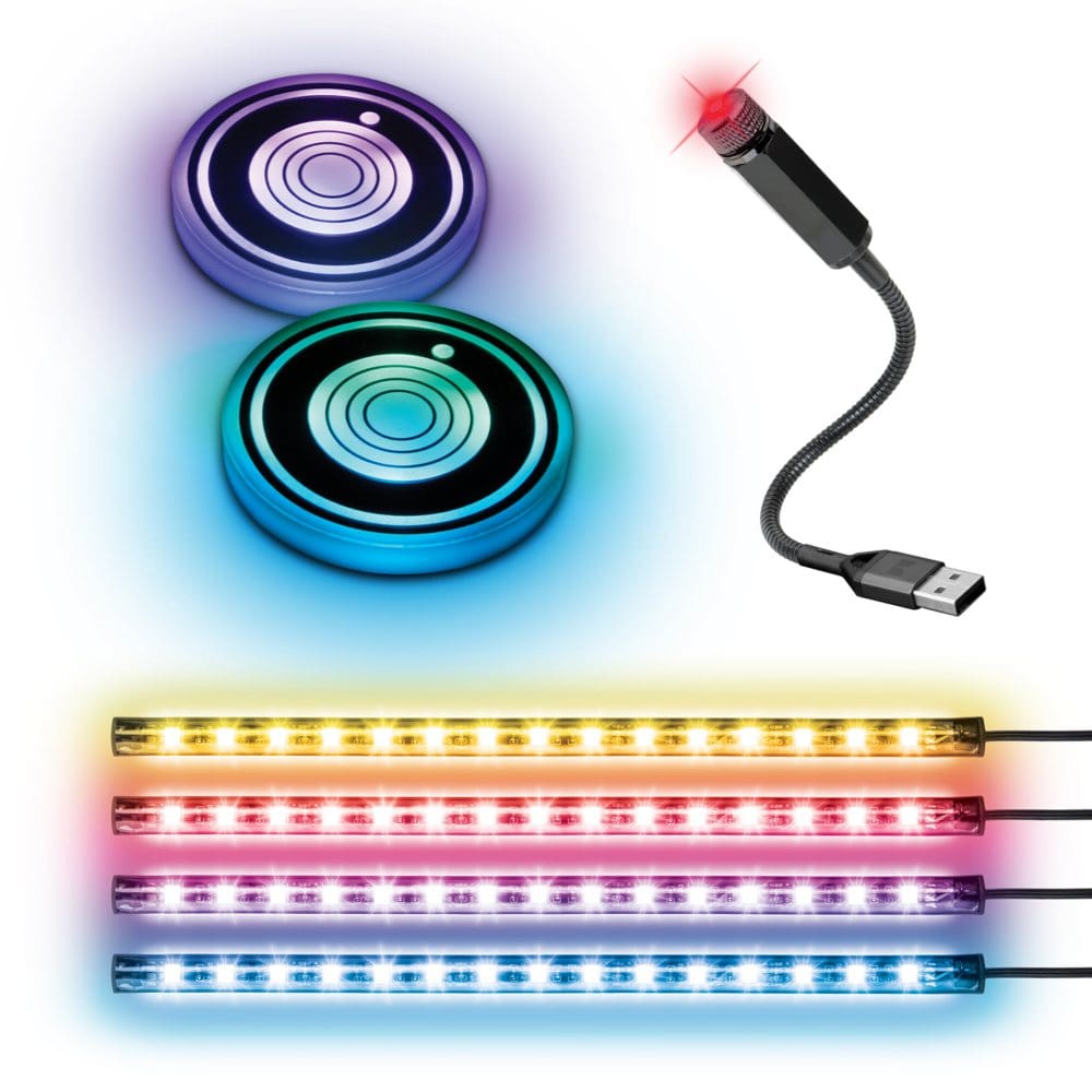 Monster 5 Piece Auto LED Lighting Kit - Cleaning & Appearance - ShelHealth
