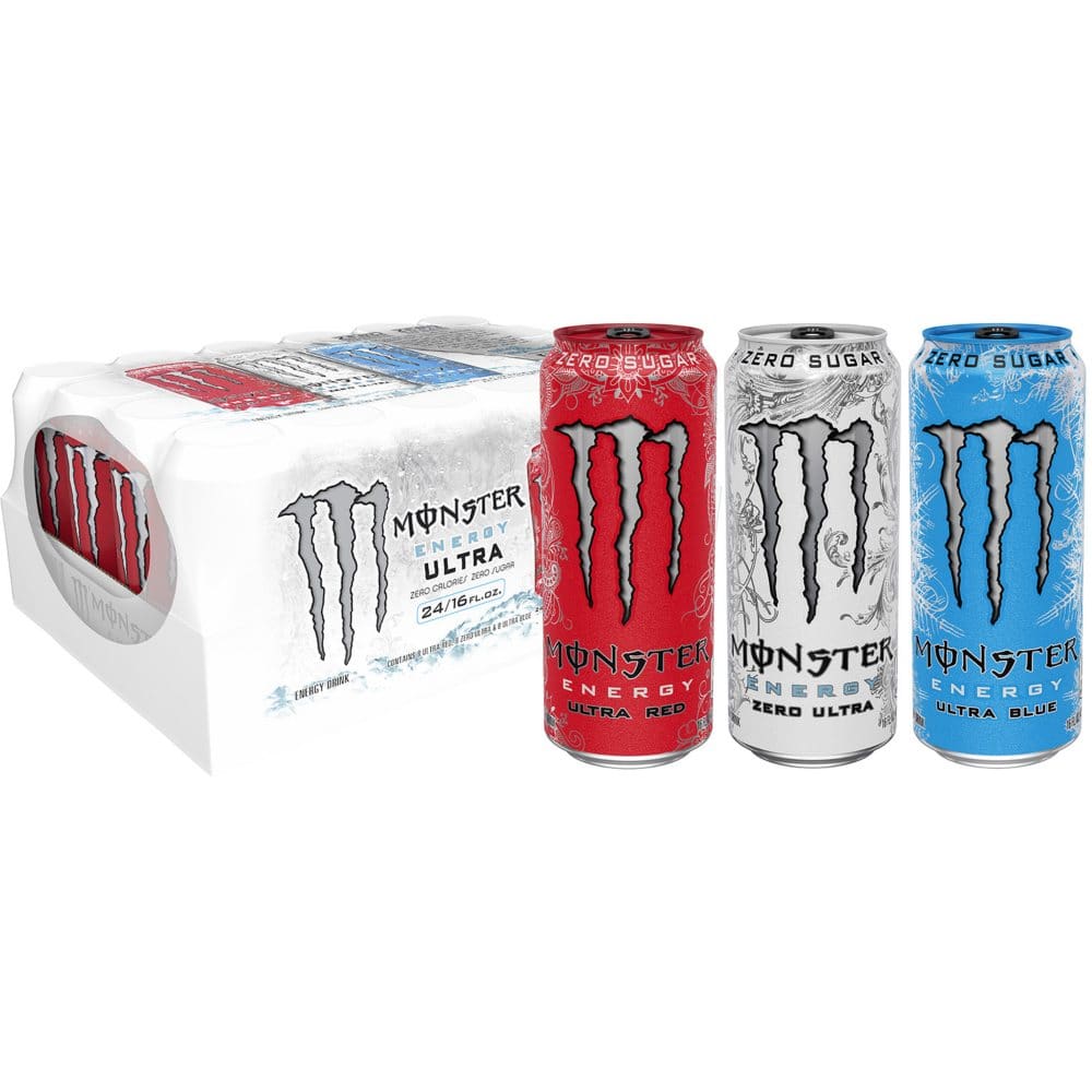 Monster Energy Ultra Variety Pack (16oz / 24pk) - Energy Drinks - Monster