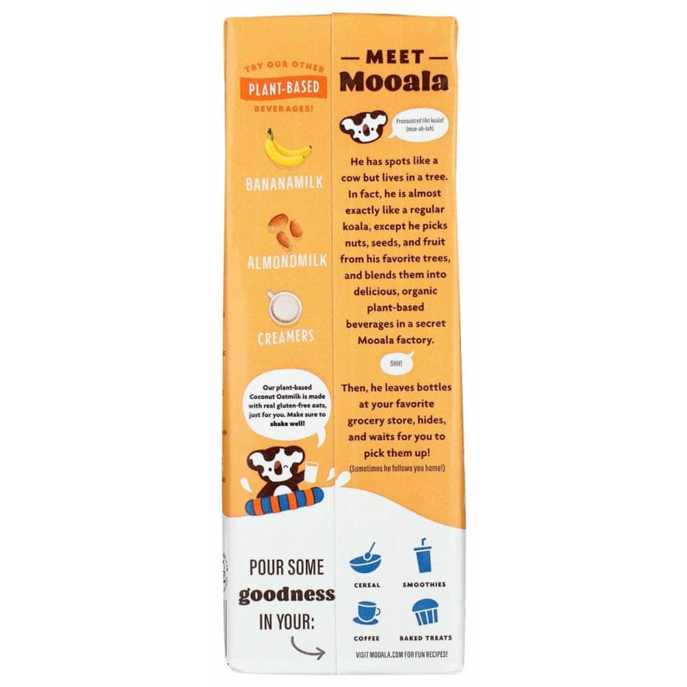 MOOALA Grocery > Beverages > Milk MOOALA: Unsweetened Coconut Oat Milk, 33.8 fo