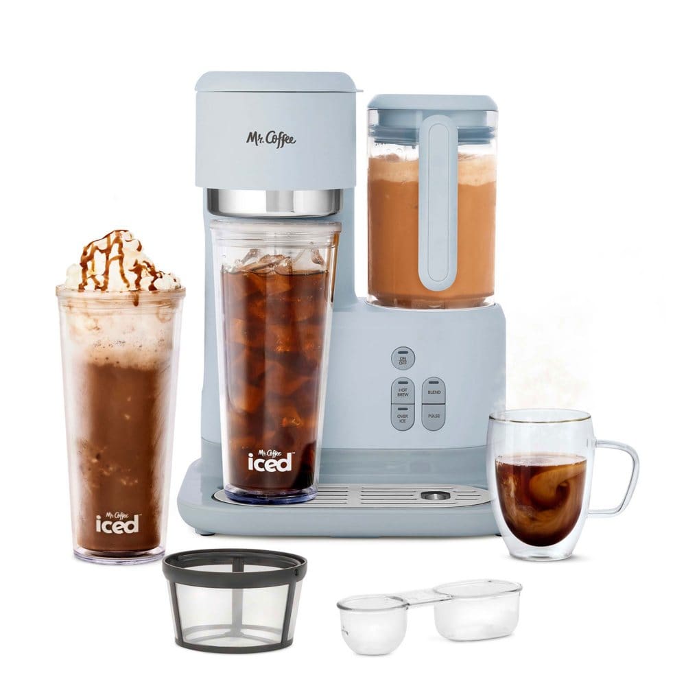 Mr. Coffee Single-Serve Frappe Iced and Hot Coffee Maker and Blender - Coffee Tea & Espresso Makers - ShelHealth