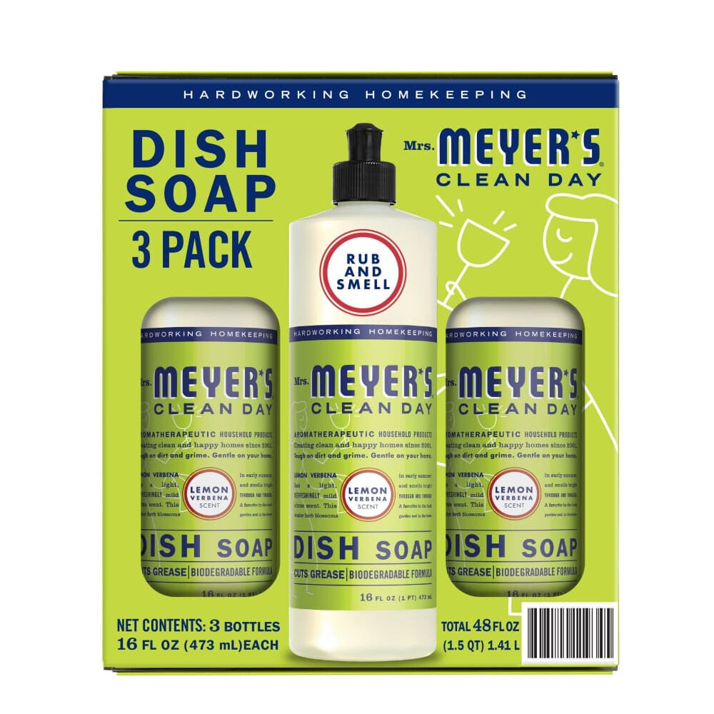 Mrs. Meyer’s Clean Day Mrs. Meyer’s Clean Day Liquid Dish Soap - Lemon Verbena Scent 3 pk./16 oz. - Home/Grocery Household & Pet/Cleaning &