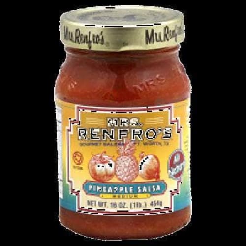 Mrs Renfros Mrs Renfro's Gourmet Salsa Pineapple Medium, 16 oz