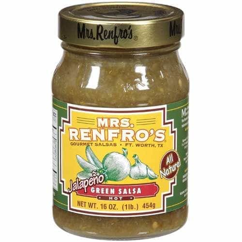 Mrs Renfros Mrs. Renfro's Hot Jalapeno Green Salsa, 16 oz