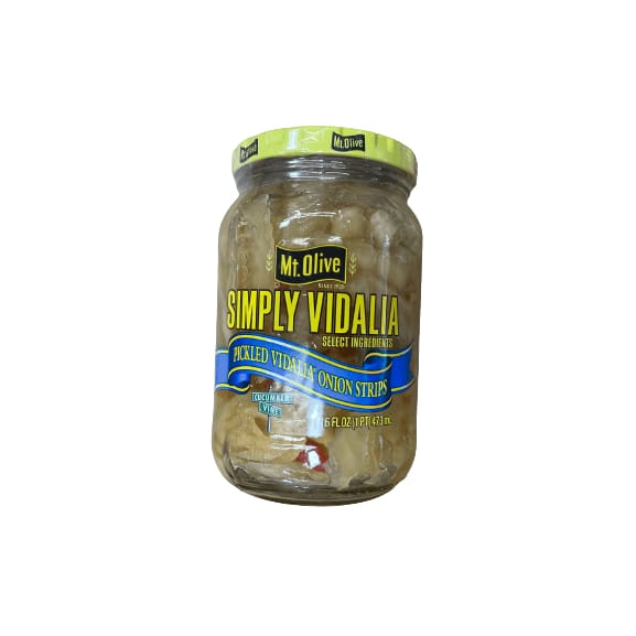Mt Olive Mt Olive Simply Vidalia Pickled Vidalia Onion Strips, 16 fl oz Jar