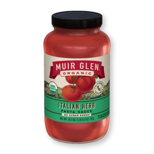 MUIR GLEN: Sauce Pasta Italian Herb 23.5 OZ (Pack of 5) - MUIR GLEN