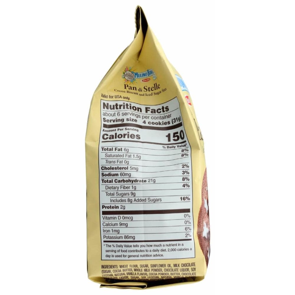 MULINO BIANCO Grocery > Snacks > Cookies > Cookies MULINO BIANCO: Cookies Pan Di Stelle, 7.05 oz