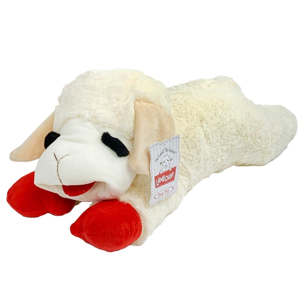 Multipet Jumbo Lamb Chop Plush Dog Toy - New Items - ShelHealth
