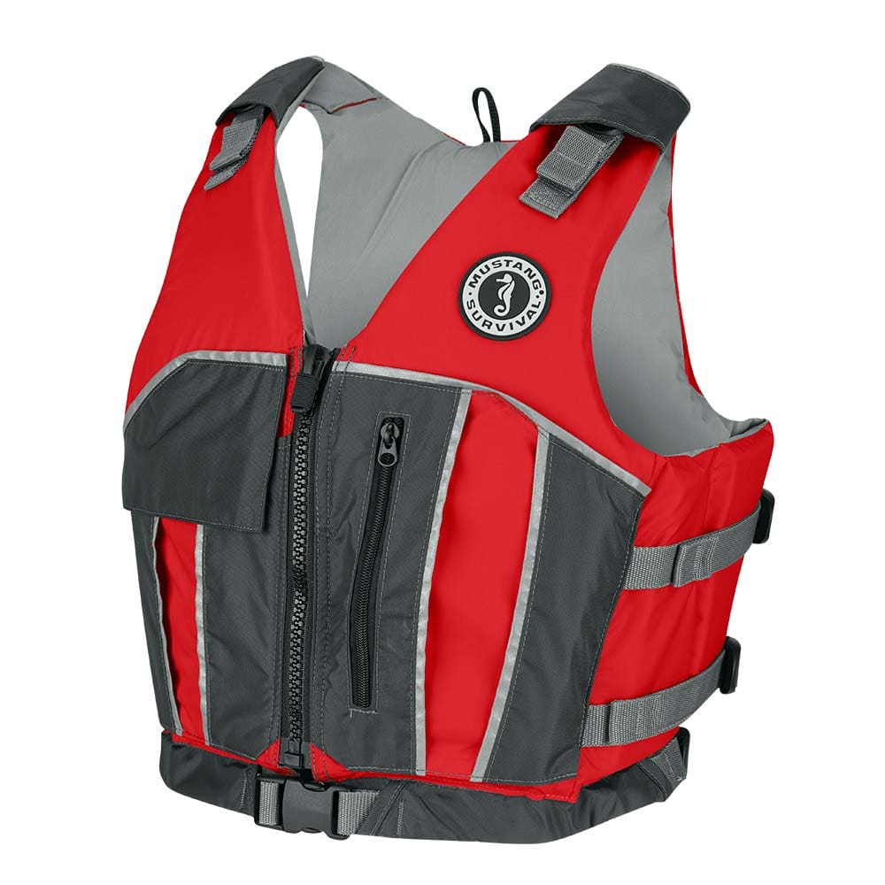Mustang Reflex Foam Vest - Red/ Grey - Medium/ Large - Marine Safety | Personal Flotation Devices - Mustang Survival