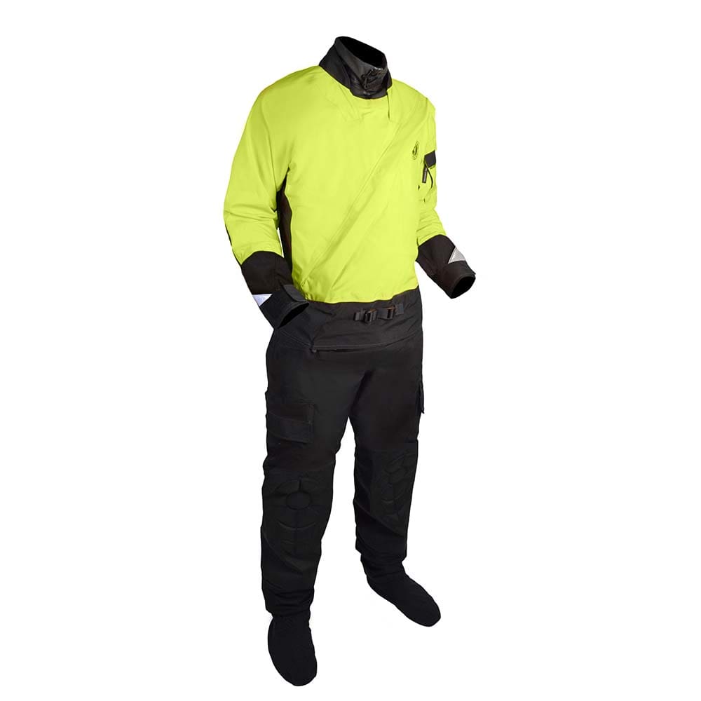 Mustang Sentinel™ Series Water Rescue Dry Suit - Fluorescent Yellow Green-Black - 3XL Short - Marine Safety | Immersion/Dry/Work Suits -