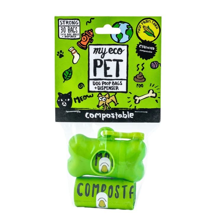 MYECOPET: Compostable Dog Waste Bag Dispenser 2 Rolls 2 oz (Pack of 3) - Pet > Pet Products - MYECOPET