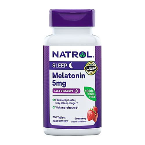 Natrol Melatonin 5mg Fast Dissolve Tablets 200 ct. - Home/Home/Emergency Preparedness/Medicines & Treatments/Sleep Aids/ - Natrol