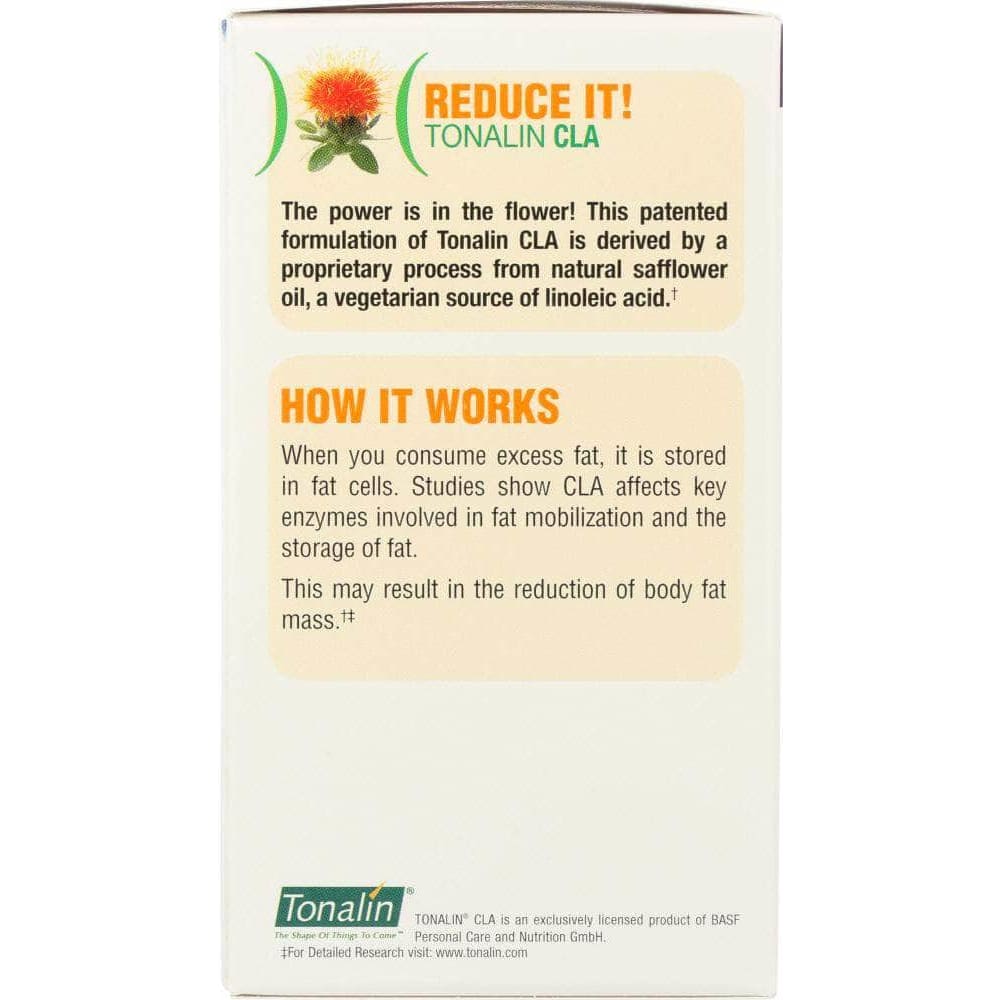 Natrol Natrol Tonalin CLA with Safflower Oil, 90 Softgels