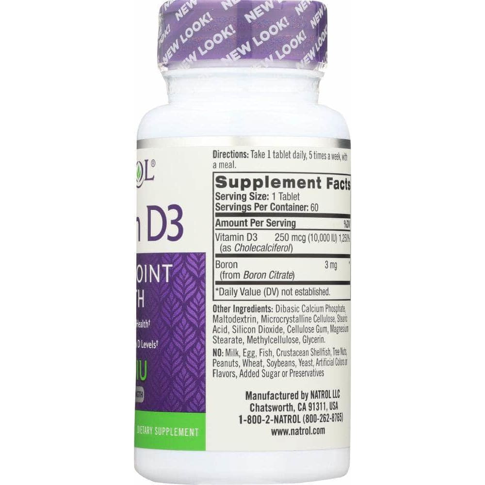 Natrol Natrol Vitamin D3 10,000 IU, 60 Tablets