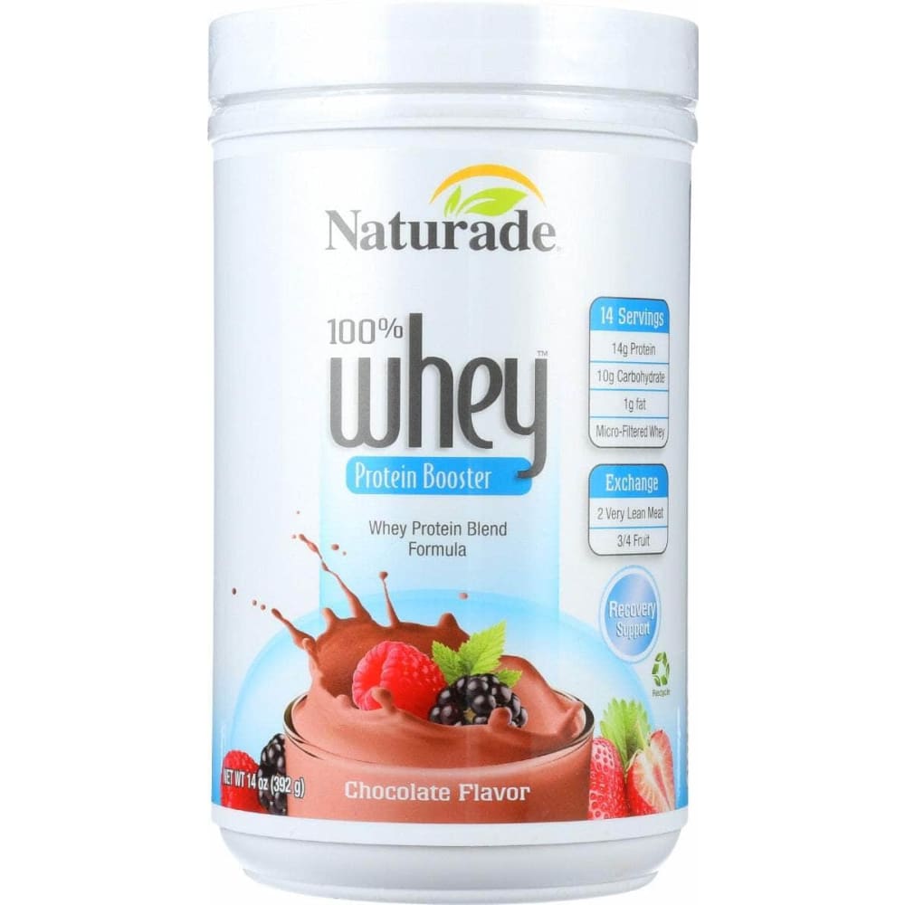 NATURADE NATURADE 100% Whey Protein Booster Chocolate Flavor, 14 oz