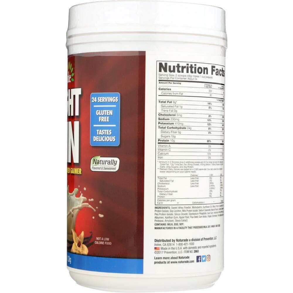 Naturade Naturade Weight Gain Vanilla, 40.6 oz