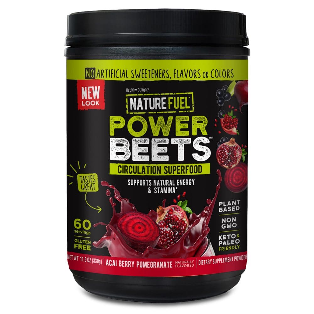Nature Fuel Power Beets Circulation Superfood Juice Powder 60 servings (11.6 oz.) - Protein & Fitness - Nature